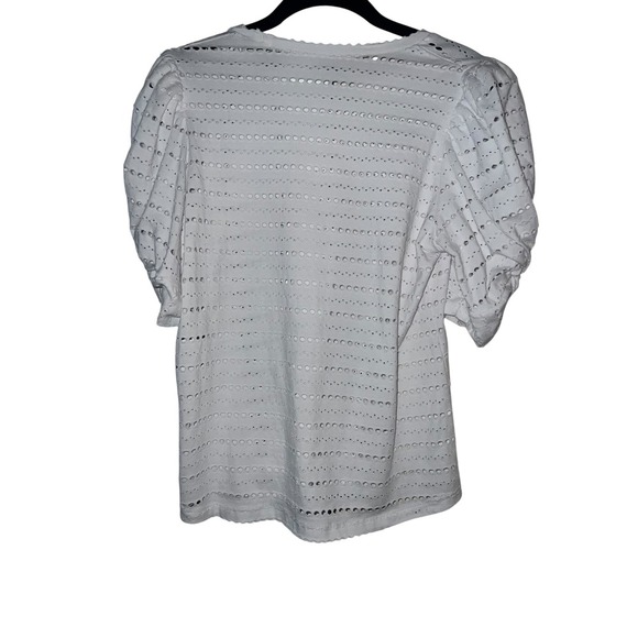 Generation love white half sleeve sz s coastal round collar - Picture 4 of 7